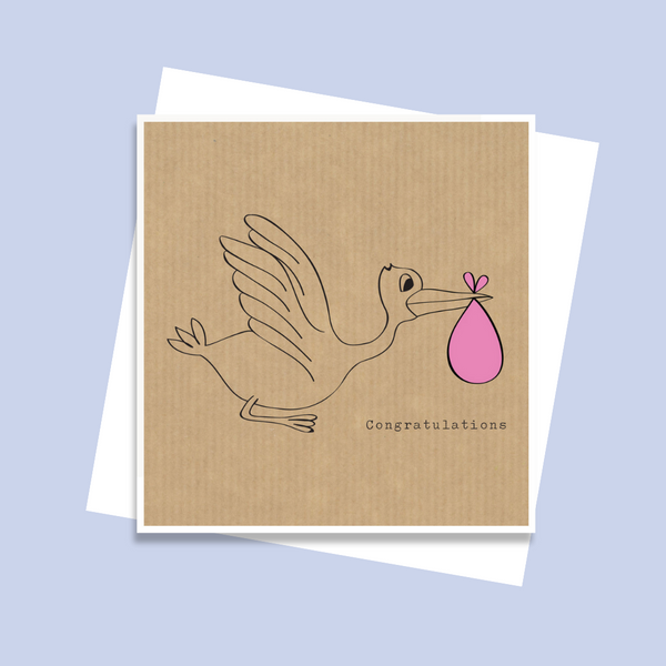 LCF012 - Stork (Pink) (6pack)