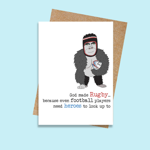 SCDSWW883 God made Rugby (6 pack)