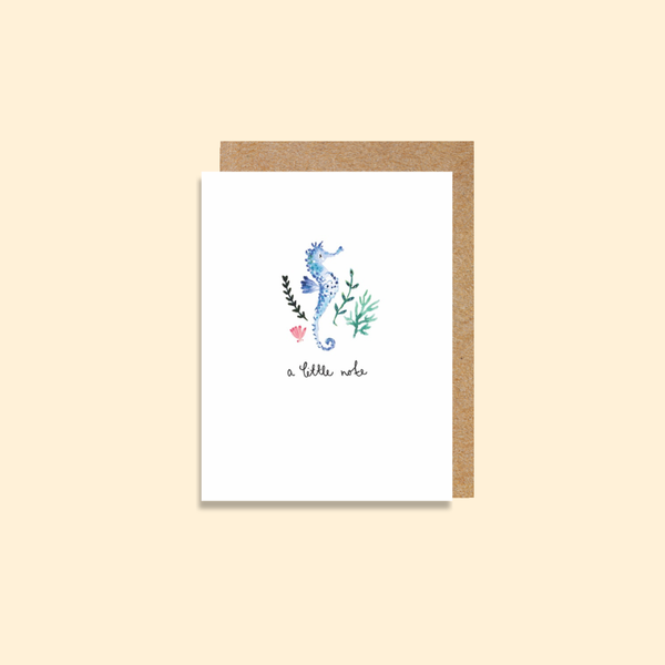 LMDBIJ34 Seahorse A Little Note (6 pack)