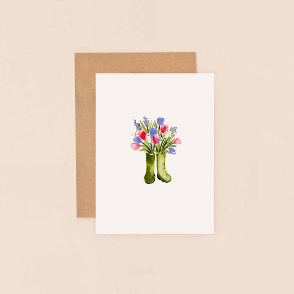 LMDBIJ67 Flowers in Gumboots (6 pack)