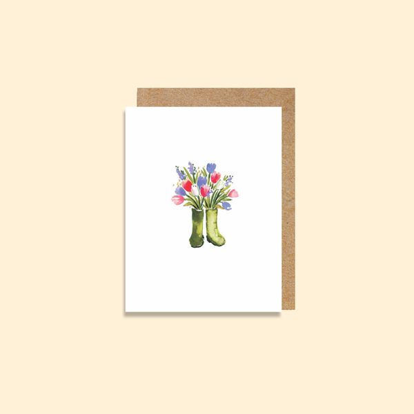 LMDBIJ67 Flowers in Gumboots (6 pack)