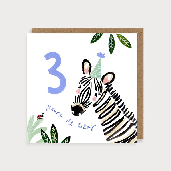 LMDCC04 Age 3 Zebra (6 pack)