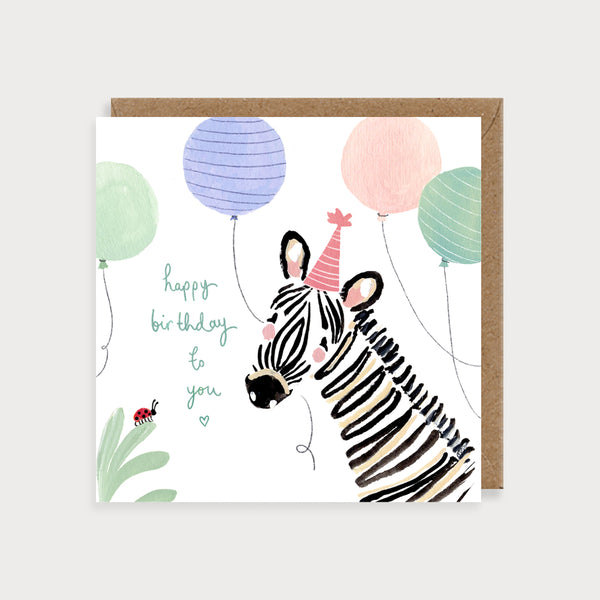 LMDCC12 Zebra Happy Birthday (6 pack)
