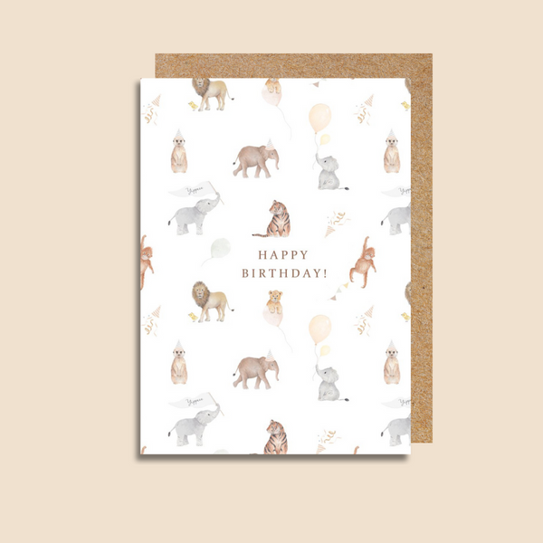 LRAL1 Happy Birthday Safari (6 pack)