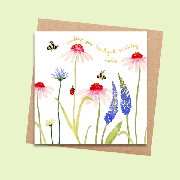 LMDFLO26 Beautiful Birthday Wishes (6 pack)