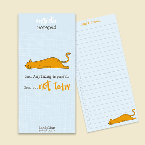 DSMP05 Not Today Magnetic Notepad (3 pack)